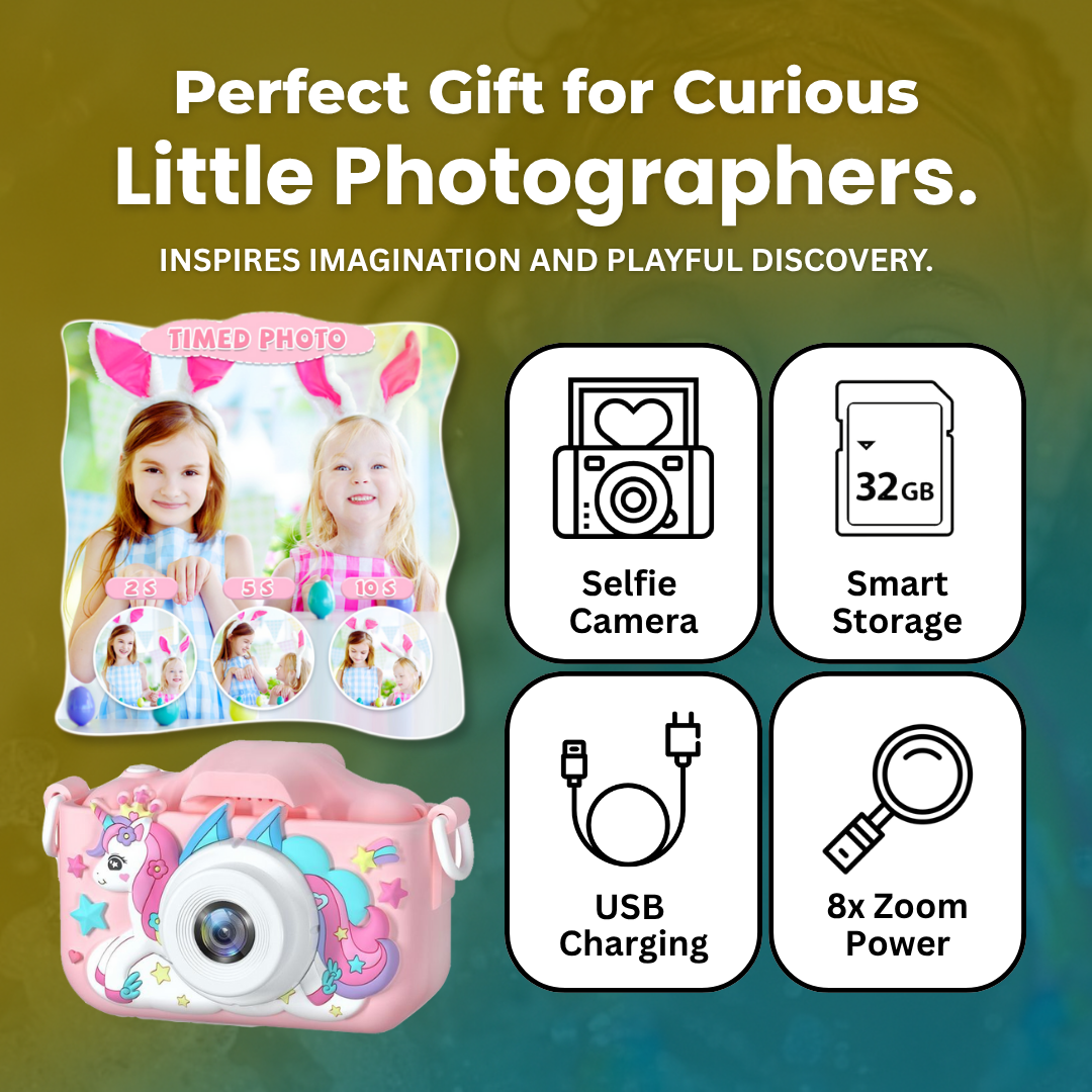 Pixie Pal™ Mini Unicorn Children’s Camera